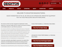 Tablet Screenshot of deightonmanufacturing.co.uk